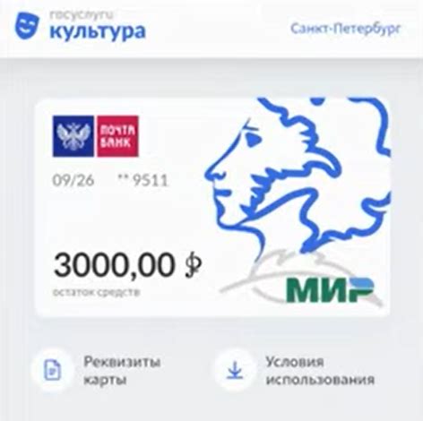 Как оплатить через госуслуги культурную карту Пушкина